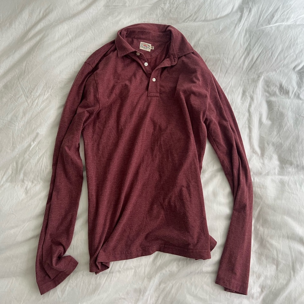 Faherty men’s long sleeve polo
